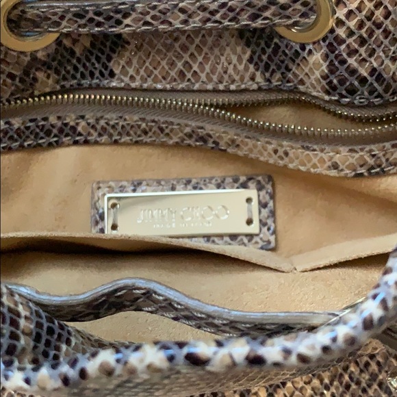 Jimmy choo snake bag